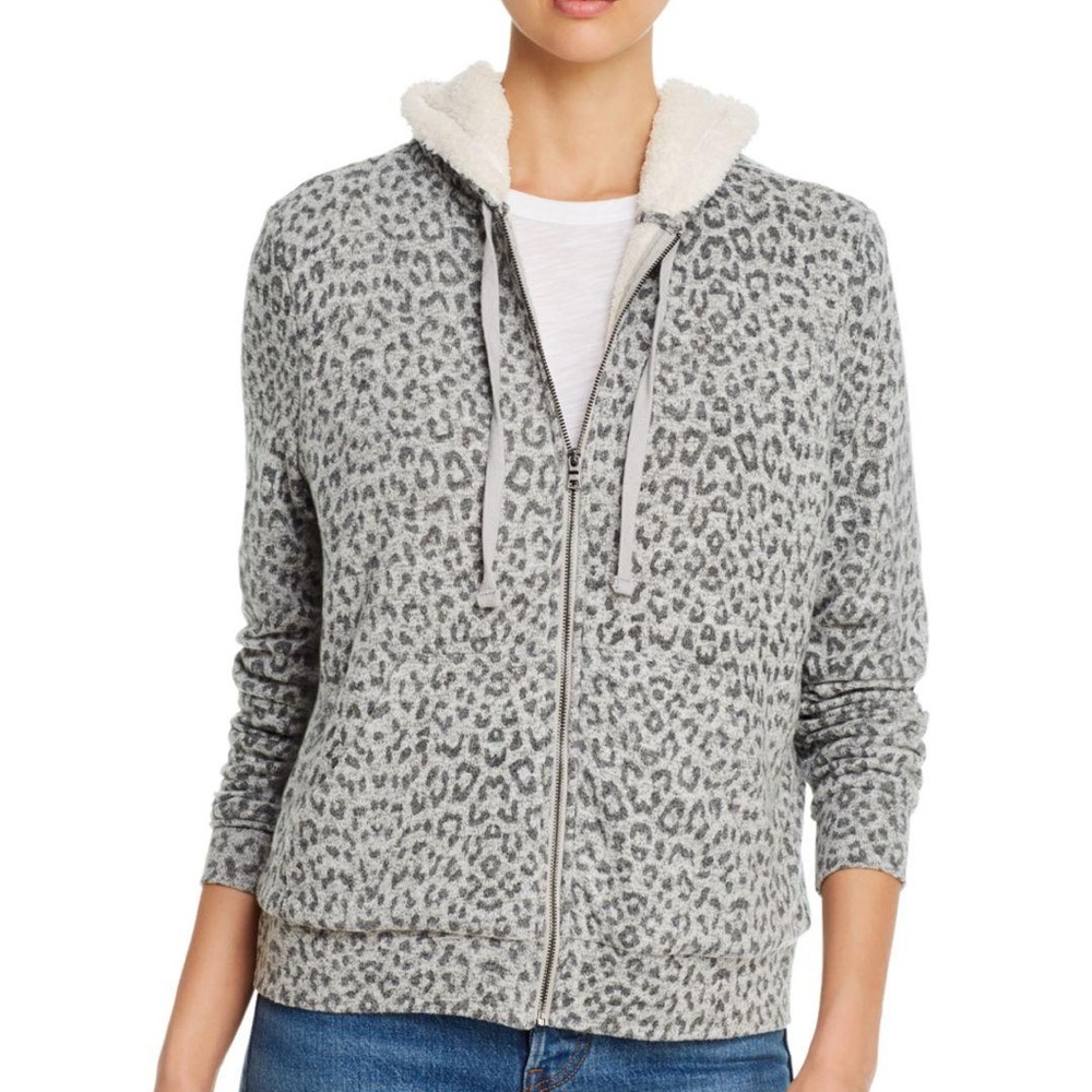 Bobeau faux-shearling lined hoodie
